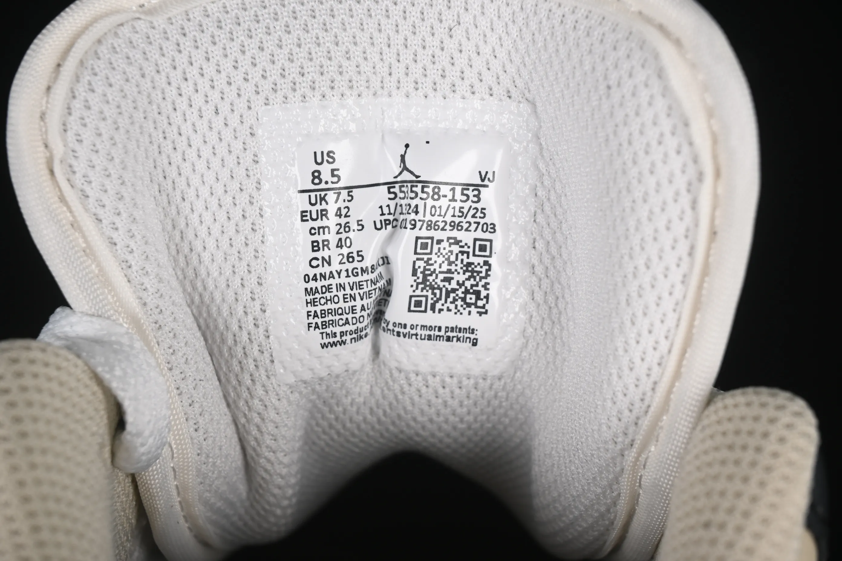 All categories Air Jordan Jordan series basketball shoes Air Jordan 1 Low G version pure original Air Jordan 1 Low AJ1 Joe 1 cream white low-top cultural casual sneakers 553558-153